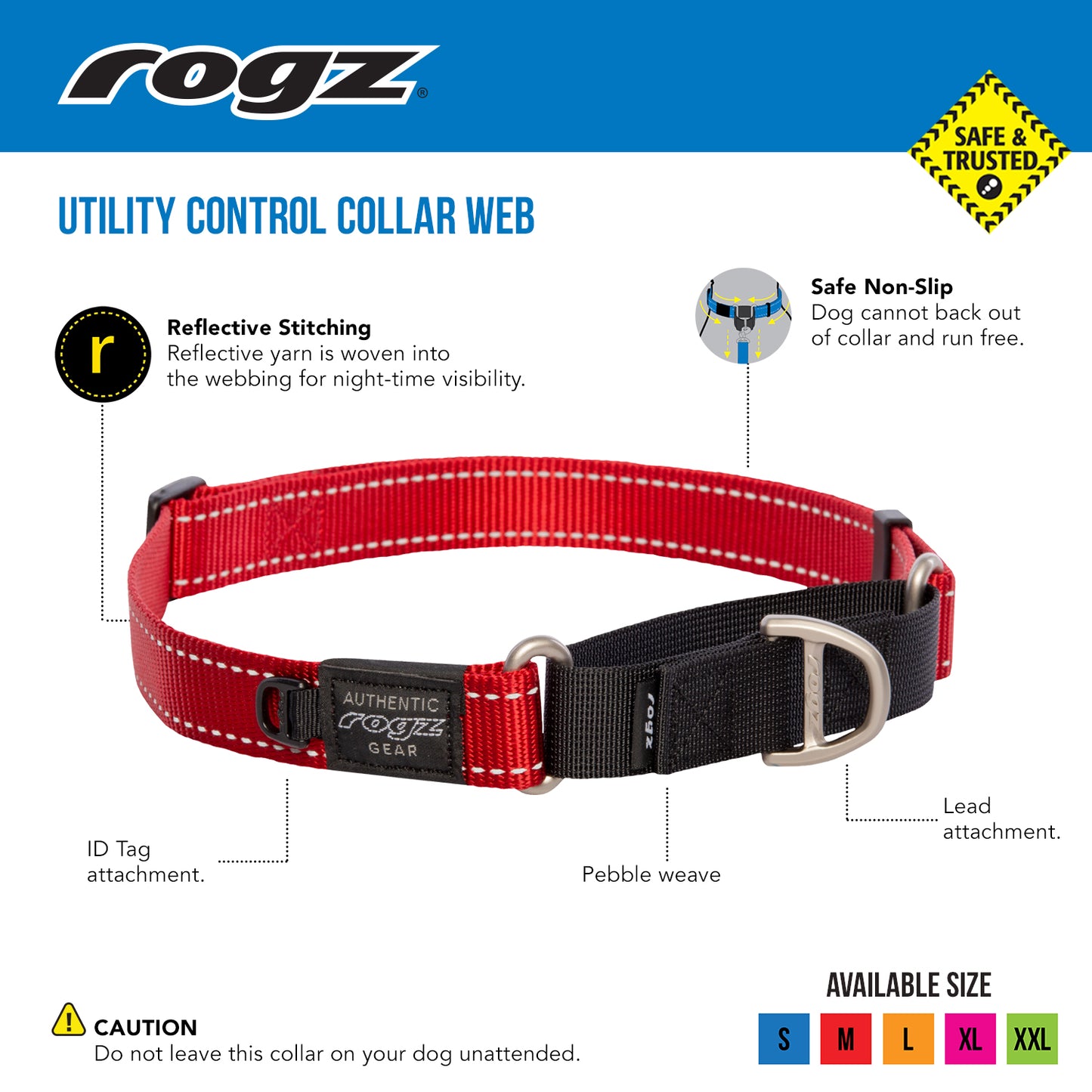 Rogz Utility Control Collar Web