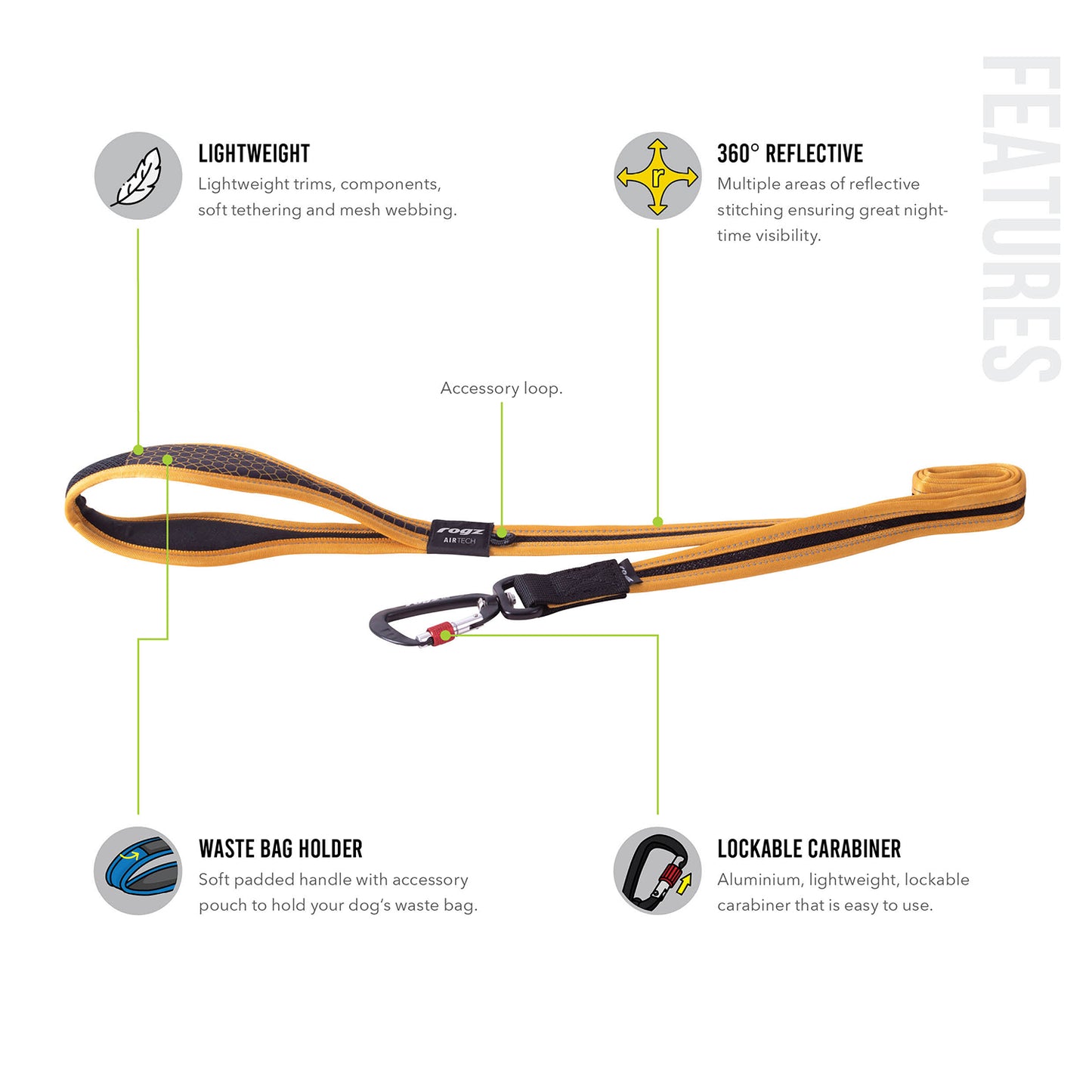 Rogz AirTech Classic Lead