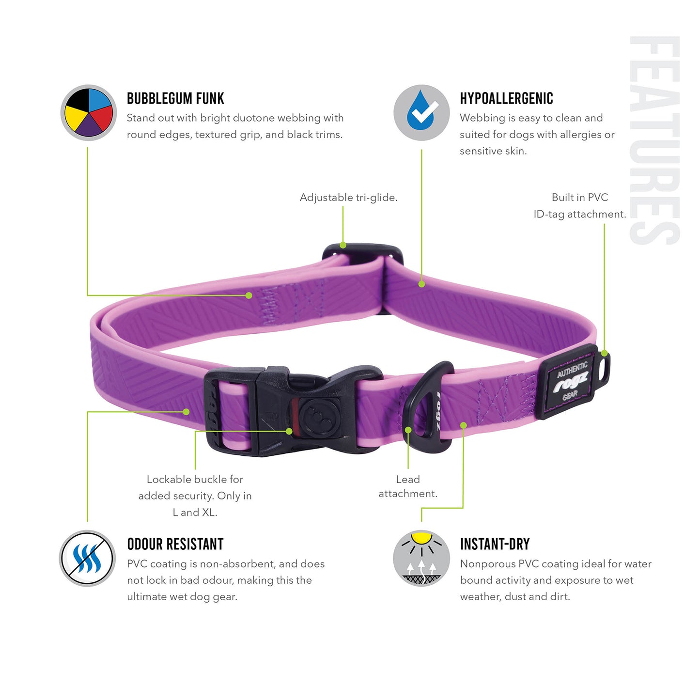 Rogz Amphibian Classic Collar