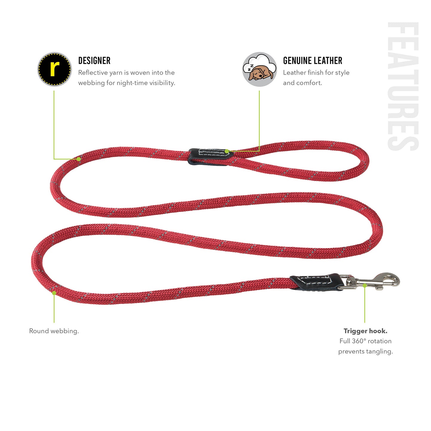 Rogz Rope Classic Lead for Dogs