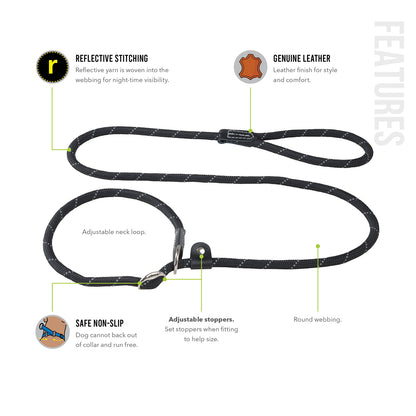 Rogz Rope Quick-Fit Collar Lead for Dogs