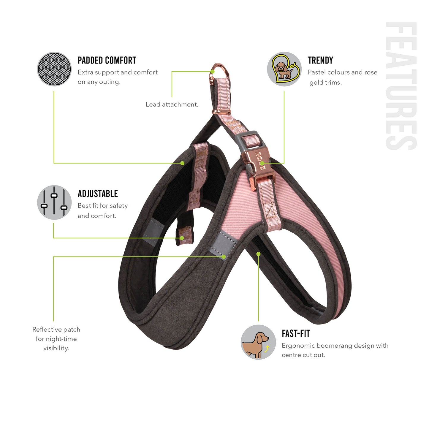 Rogz Urban Adjustable Fast-Fit Harness
