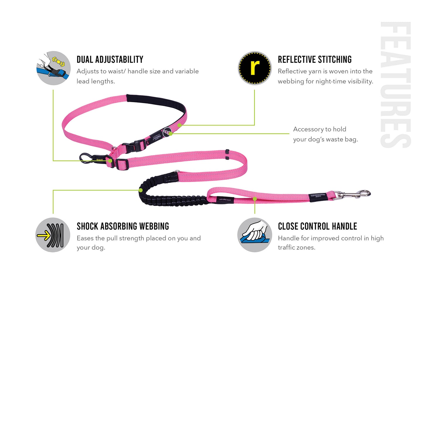 Rogz Utility Handsfree Lead