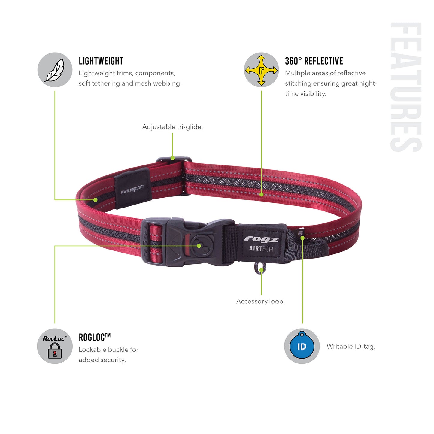 Rogz AirTech Classic Collar