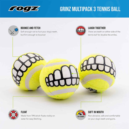 Rogz Grinz Fetch Ball