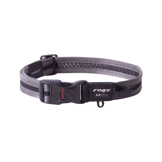 Rogz AirTech Classic Collar Platinum Grey