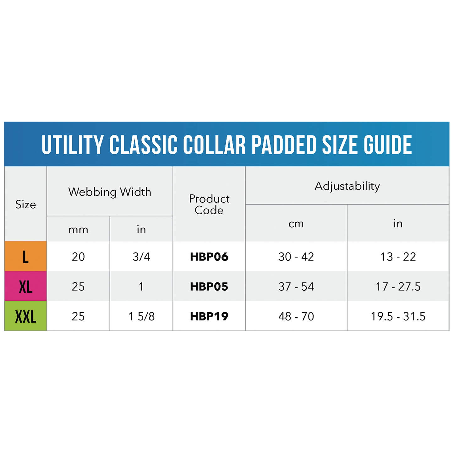Rogz Utility Classic Collar Padded